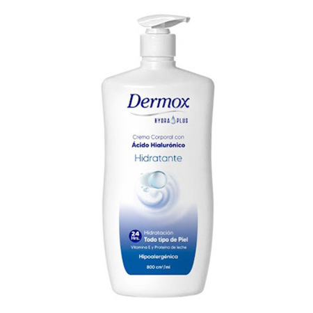 Imagen de Crema Corporal Dermox Hidratante Acido Hialuronico 800ml