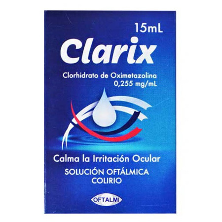Imagen de Oximetazolina 0,255% Clarix Oftalmi Solución Oftálmica Colirio x 15 ml