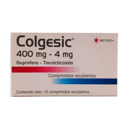 Imagen de Colgesic 400 Mg/4 Mg X 15 Comprimido