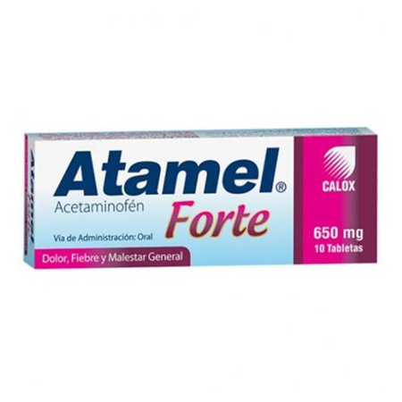 Imagen de Acetaminofen Atamel Forte Tableta 650mg X10.