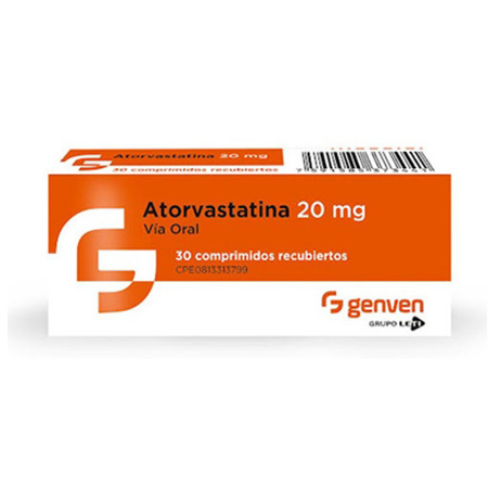 Imagen de Atorvastatina Comp 20mg X 30 Genven