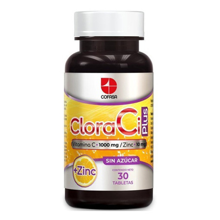 Imagen de Vitamina C + Zinc Cloraci Plus Tableta Sin Azúcar X30