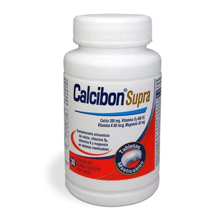 Imagen de Calcibon Supra Pharma 30 Tabletas Masticables