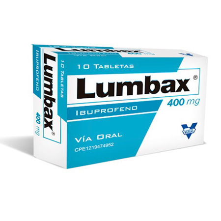 Imagen de Lumbax 400 Mg x 10 Tab