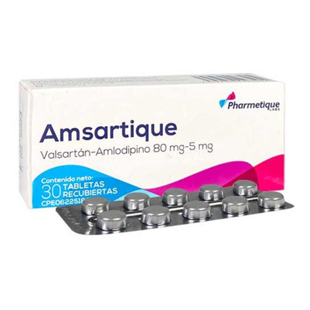 Imagen de Amsartique Tableta Recubierta 80mg / 5mg X 30