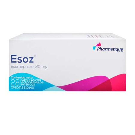 Imagen de Esomeprazol 20 mg Esoz  28 Tab Pharmetique Labs