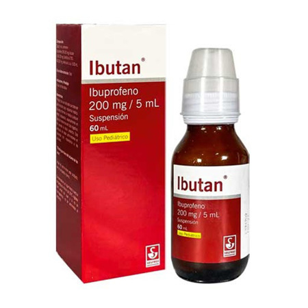 Imagen de Ibutan Ibuprofeno Pediátrico Suspensión 200 mg/5ml 60 Ml