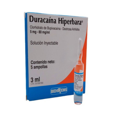 Imagen de Duracaina Hiperbara Amp Caja X 5