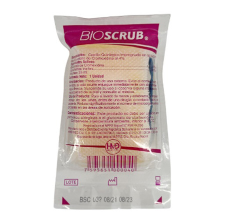 Imagen de Cepillo Quirúrgico Con Clorhexidina 4% Bioscrub