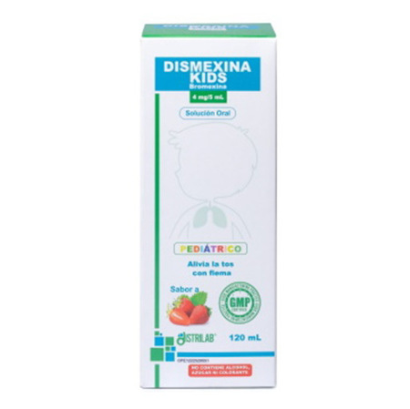 Imagen de Dismexina Kids Jarabe 4mg /5 Ml X120 Ml