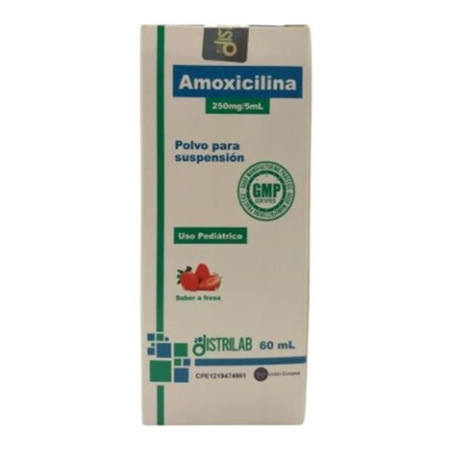 Imagen de Amoxicilina Polvo Suspensión 250mg/5ml X60ml Distrilab
