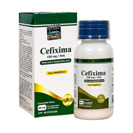 Imagen de Cefixima Polvo Suspensión 100mg/5ml Dac