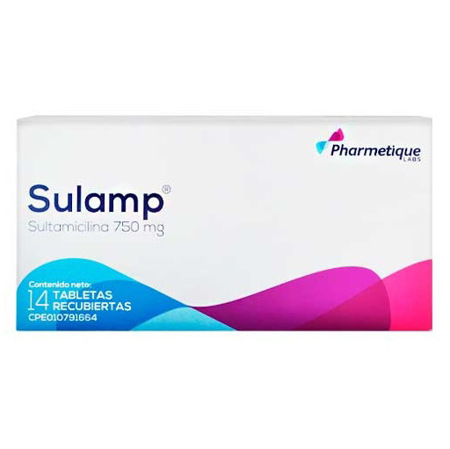 Imagen de Sulamp Sultamicilina Tab 750mg X 14