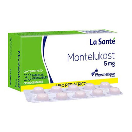 Imagen de Montelukast Tableta Recubierta 5mg X30 La Sante