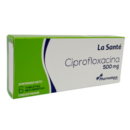Imagen de Ciprofloxacina Comp 500mg X 6 Tab La Sante