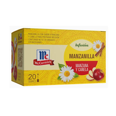Imagen de Infusión Manzanilla Con Manzana y Canela McCormick 20 Und