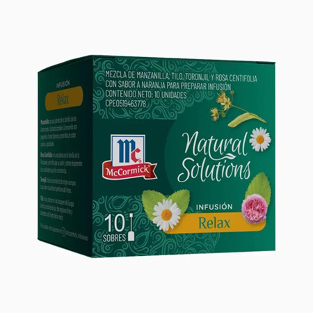 Imagen de Infusión Natural Solutions Relax McCormick 10 Und