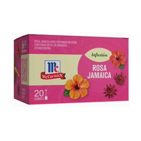 Imagen de Infusión Rosa de Jamaica McCormick 20 Und