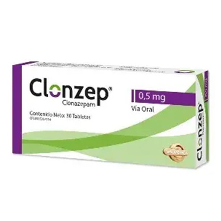 Imagen de Clonzep  0.5 Mg X 30 Tab