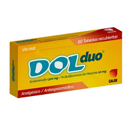 Imagen de Dol Duo Tableta Recubierta 500 Mg / 10 Mg X10