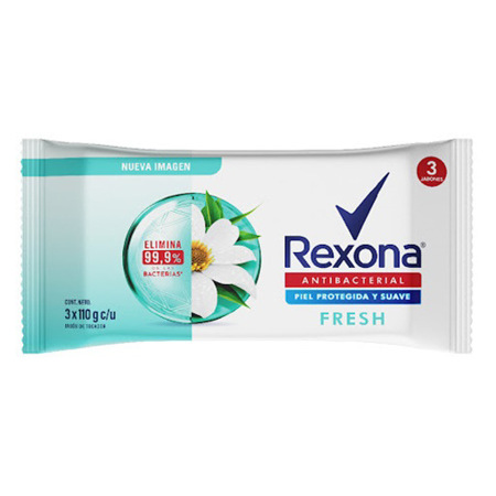 Imagen de Jabón Barra Rexona Antibacterial Fresh 110 Gr