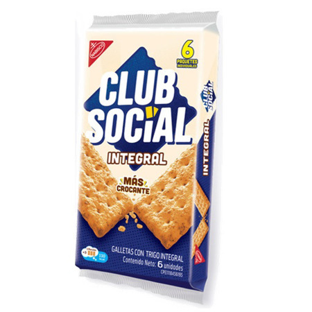 Imagen de Galleta Cracker Integral Club Social 6 Und