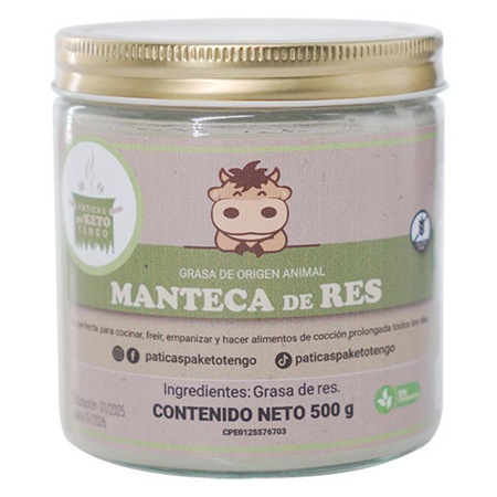 Imagen de MANTECA DE RES PATICAS PA KETO TENGO TRADICIONAL 500G