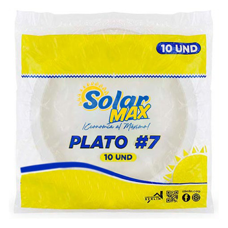 Imagen de Plato Solar Max 7" 10und