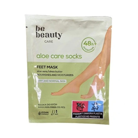 Imagen de Mascarilla Para Pie En Tela Be Beauty Aloe Vera