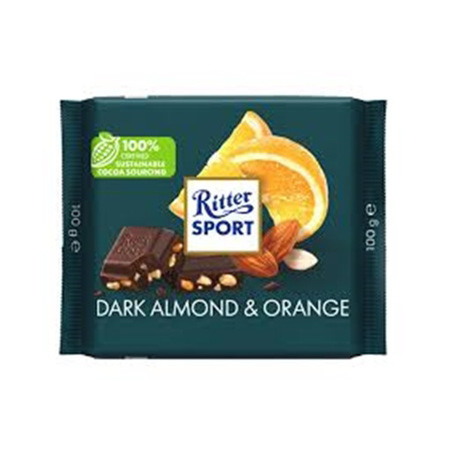 Imagen de Chocolate Barra Ritter Sport Naranja Y Almendras 100g