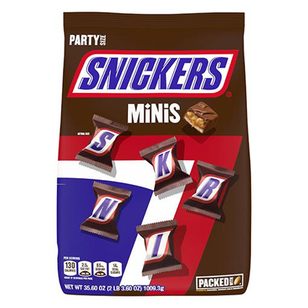 Imagen de Chocolate Relleno Snickers Minis 1009.3g