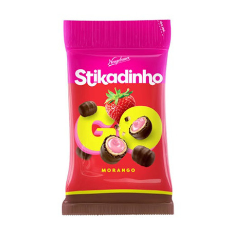 Imagen de Chocolate Gragea Stikadinho Fresa 40g