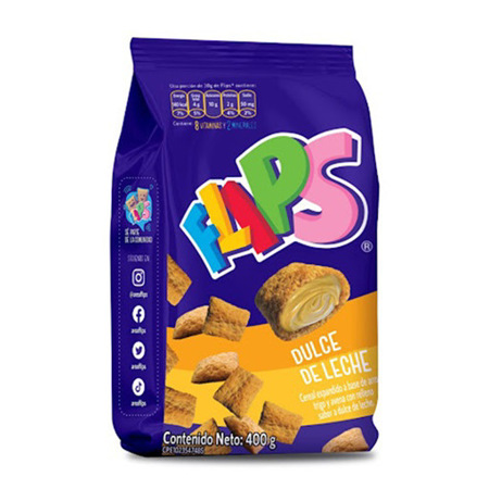 Imagen de Cereal Relleno De Dulce de Leche Flips 400g