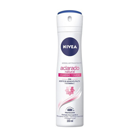 Imagen de Desodorante Aerosol Nivea Tono Natural Classic Touch 150ml