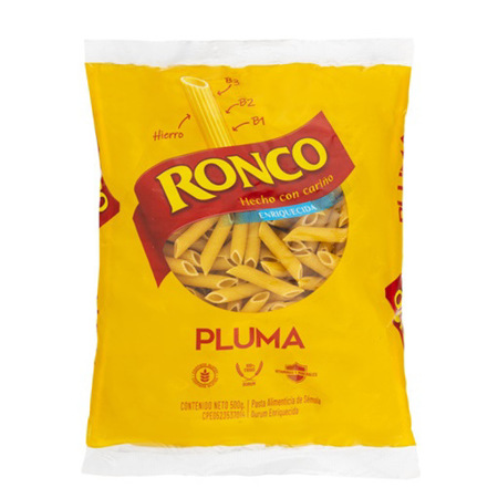 Imagen de Pasta Pluma Ronco Enriquecida 500g