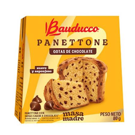 Imagen de Panettone Bauducco Mini Gotas de Chocolate 80g
