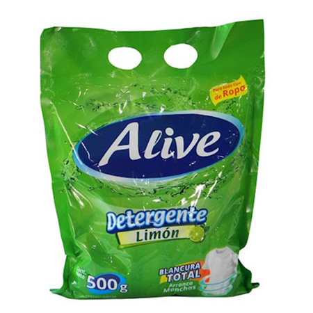 Imagen de Detergente Polvo  Alive Detergente Limon 500g