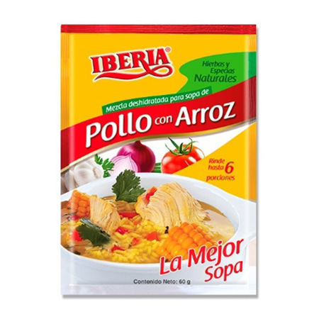 Imagen de Sopa De Pollo Con Arroz Iberia 65 Gr.