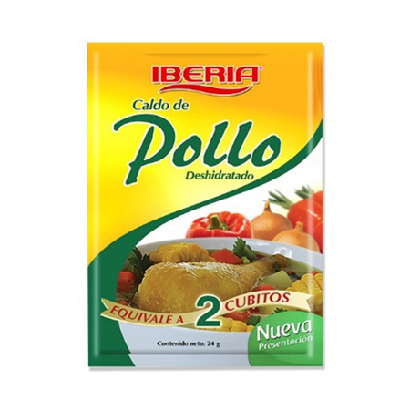 Imagen de Caldo De Pollo Deshidratado Iberia 24 Gr.