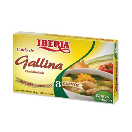 Imagen de Caldo De Gallina Iberia (8 Unidades).