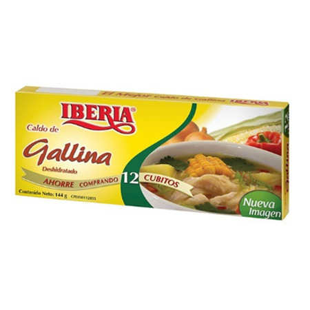Imagen de Caldo De Gallina Iberia 144 Gr.