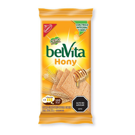 Imagen de Galleta Hony Bran Belvita 9 Und 252gr