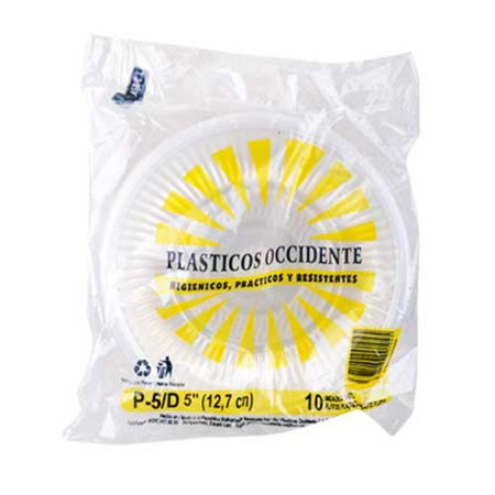 Imagen de Plato Plásticos Occidente 5" 10und
