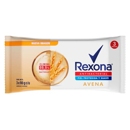 Imagen de Jabón En Barra Rexona Antibacterial Avena 110 Gr.