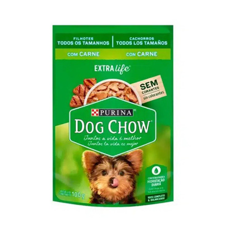 Imagen de Alimento Para Perro Dog Chow Extra Life Cachorro Carne 100g