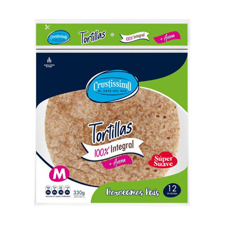 Imagen de Tortilla 100%  Integral Crustissimo 330Gr.