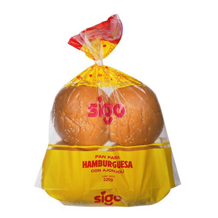 Imagen de Pan Para Hamburguesa Sigo (4 Unidades).