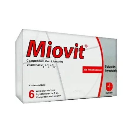 Imagen de Miovit Compositum Con Lidocaina Solucion Inyectable 3ml X6