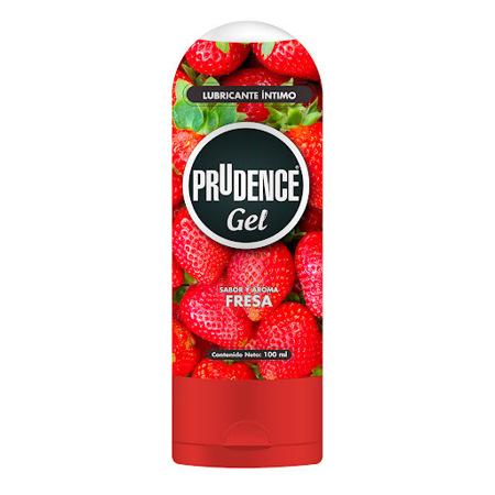Imagen de Lubricante De Fresa Prudence Forma De Dildo 100ml