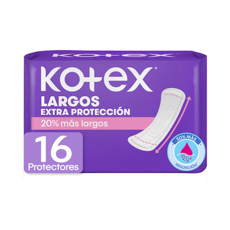 Imagen de Protector Diario Kotex FLargo 16 Und